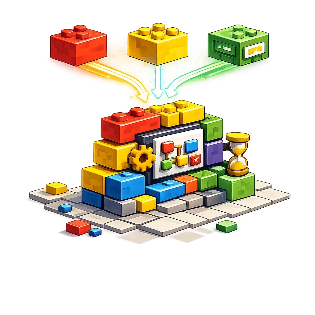 Brixel build workflows brick by brick