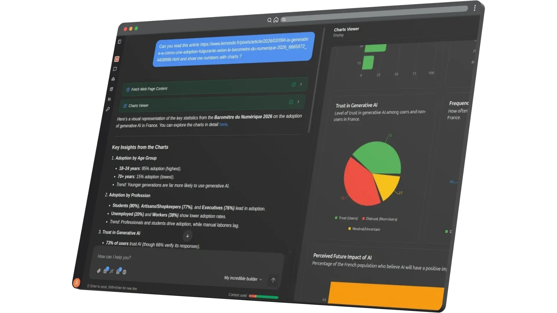 Chat, the native interface between you and your Builders