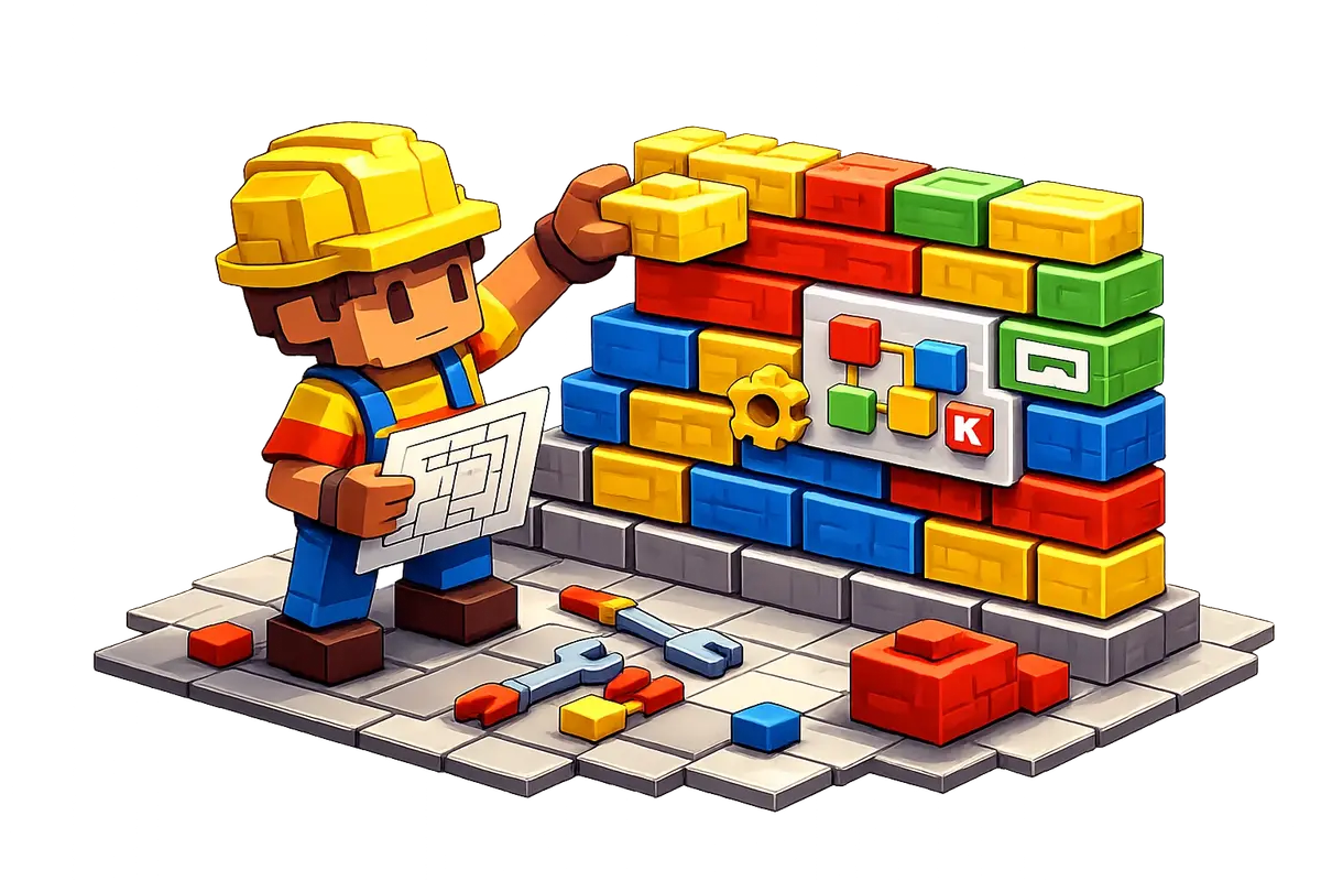 Brixel build workflows brick by brick